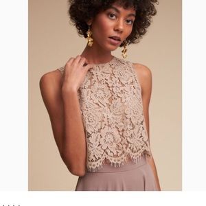 BHLDN lace crop top